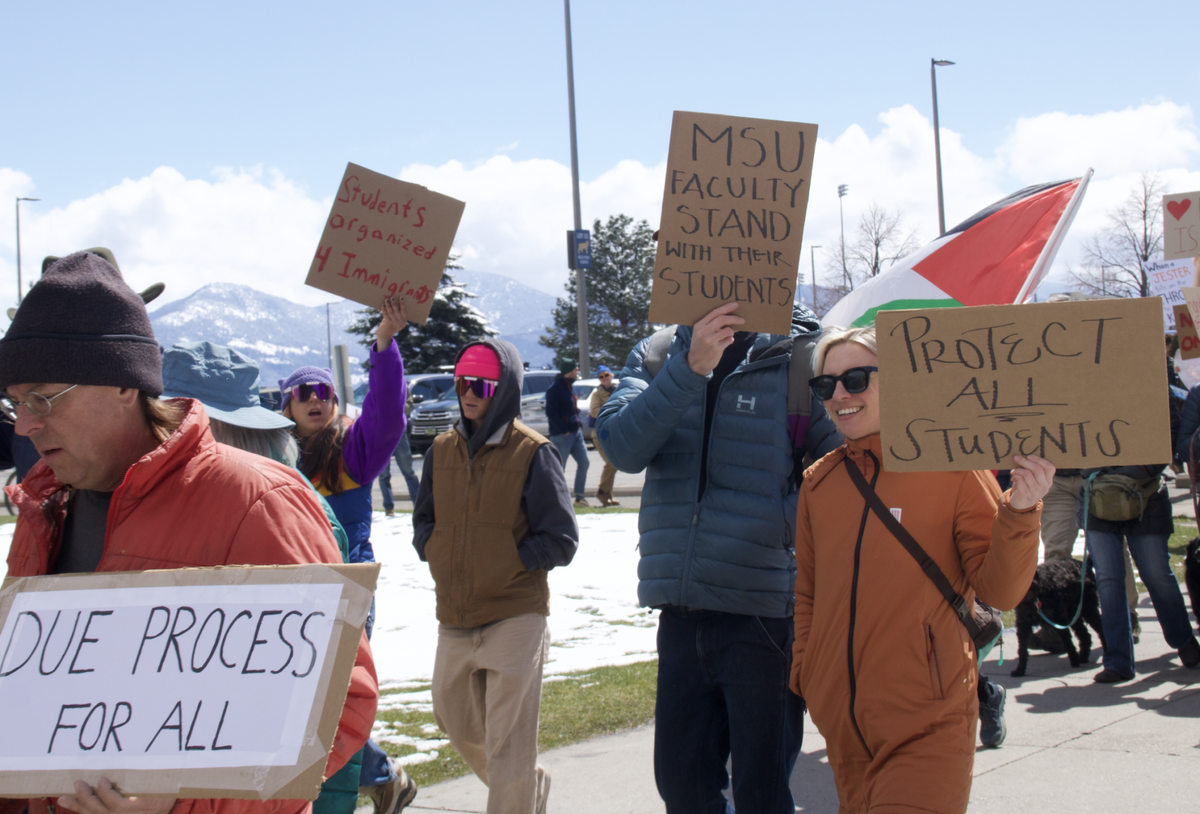 SDS holds protest for international students