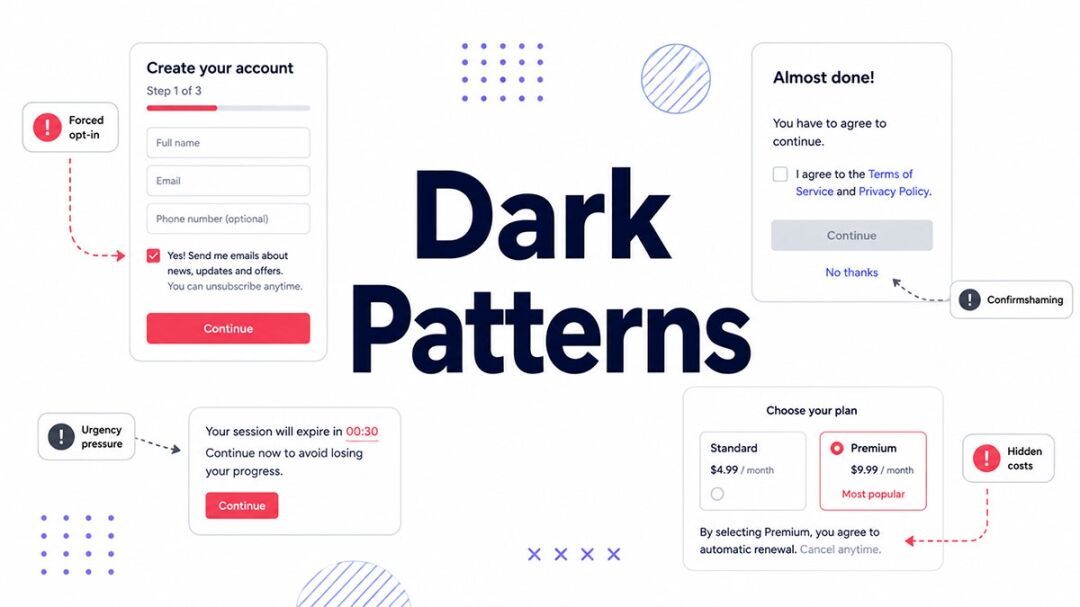 Three in Four Websites Use Manipulative Design Against Their Own Users, New Research Finds