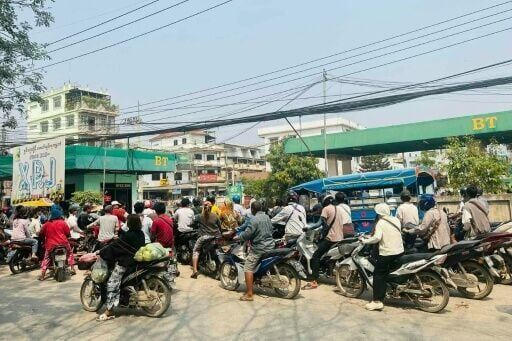Myanmar drivers scramble for fuel as Mideast war cuts supply