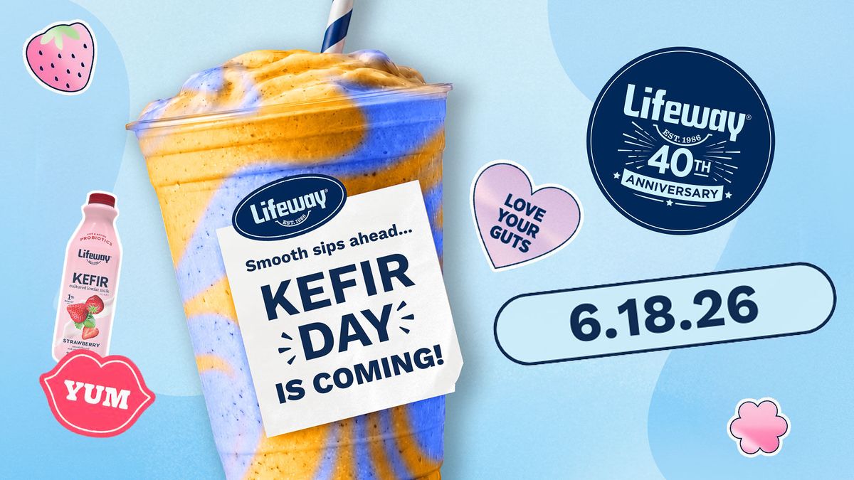 Lifeway® Foods Celebrates 40 Years and National Kefir Day with Coast-to-Coast Events and Lifeway Kefir Shop Pop-Up in SoHo