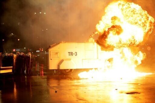 Police battle opposition protesters in Albanian capital