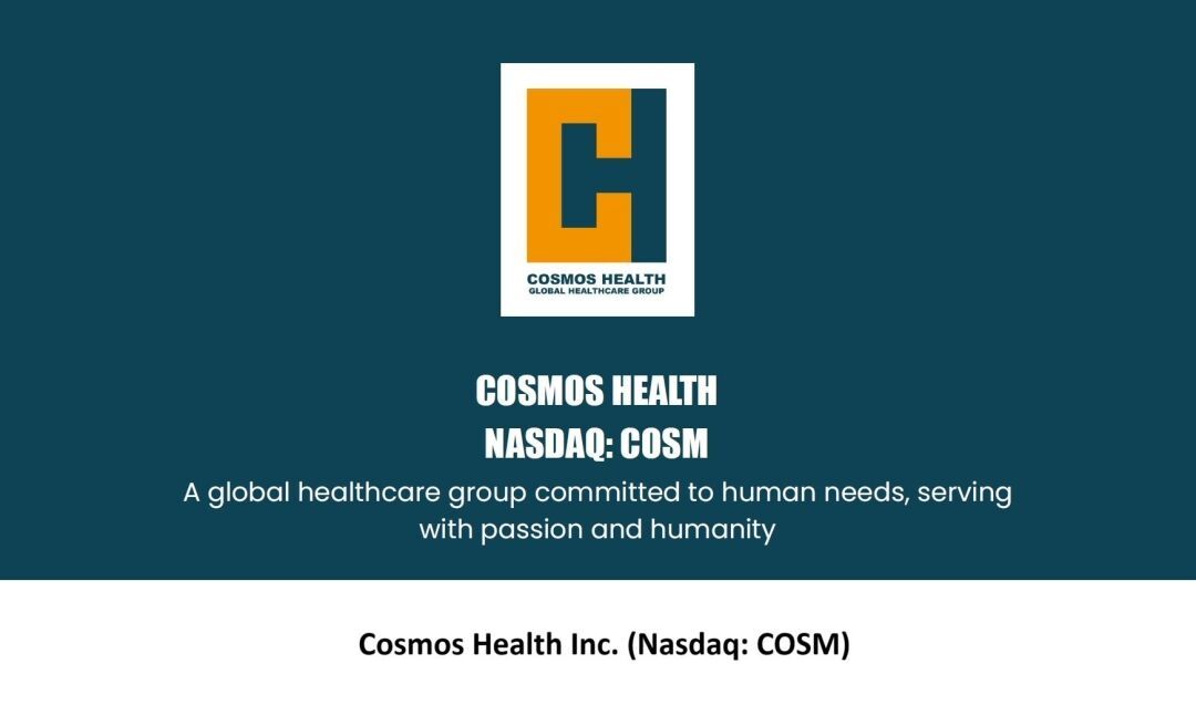 $20 Million in Liquid Assets Support Rapid Growth Including Acquisitions, Bio Pharma Production and Nanotechnology Initiatives for Diversified Global Heath Leader Cosmos Health, Inc. (Nasdaq: COSM)