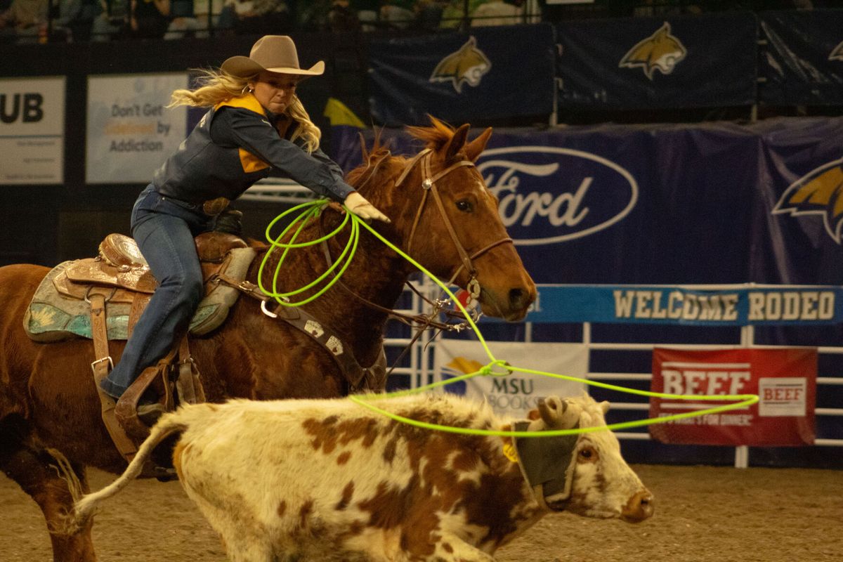 Bobcat rodeo charges into spring with double victory