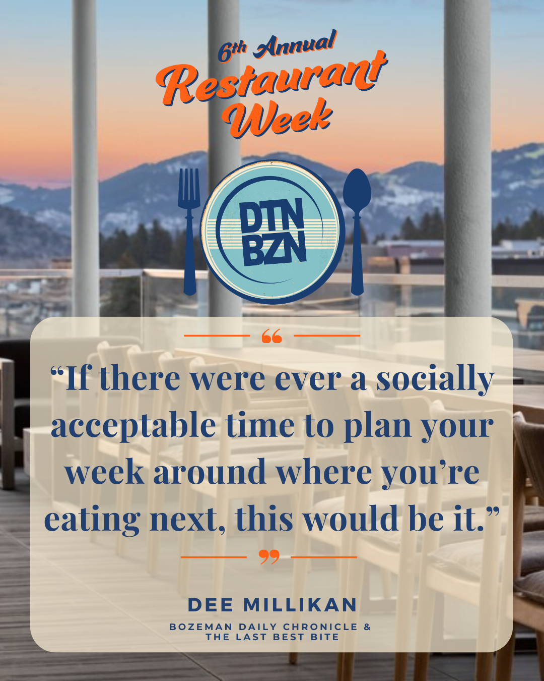 The Last Best Bite: Bozeman Restaurant Week
