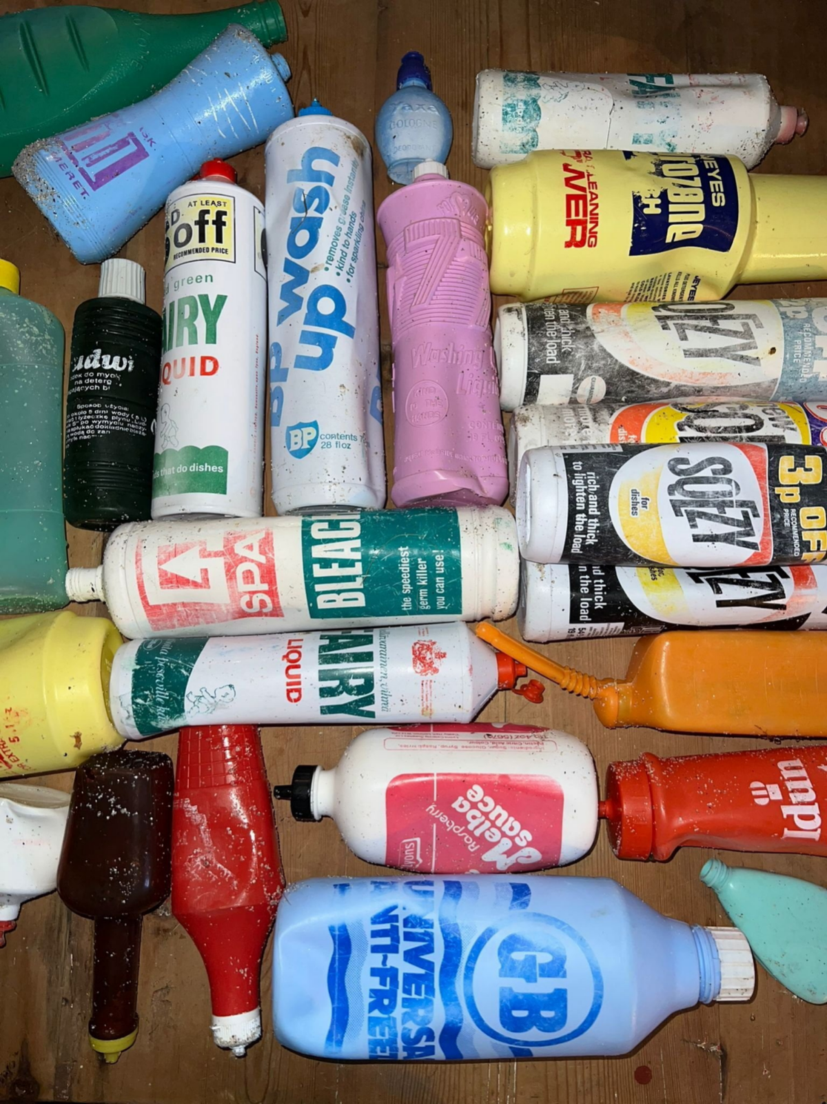 Plastic bottles from 1960s Canada and Japan wash up on beach