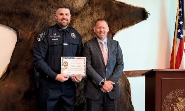 Missoula officer Dylan Harris honored as Hometown Hero
