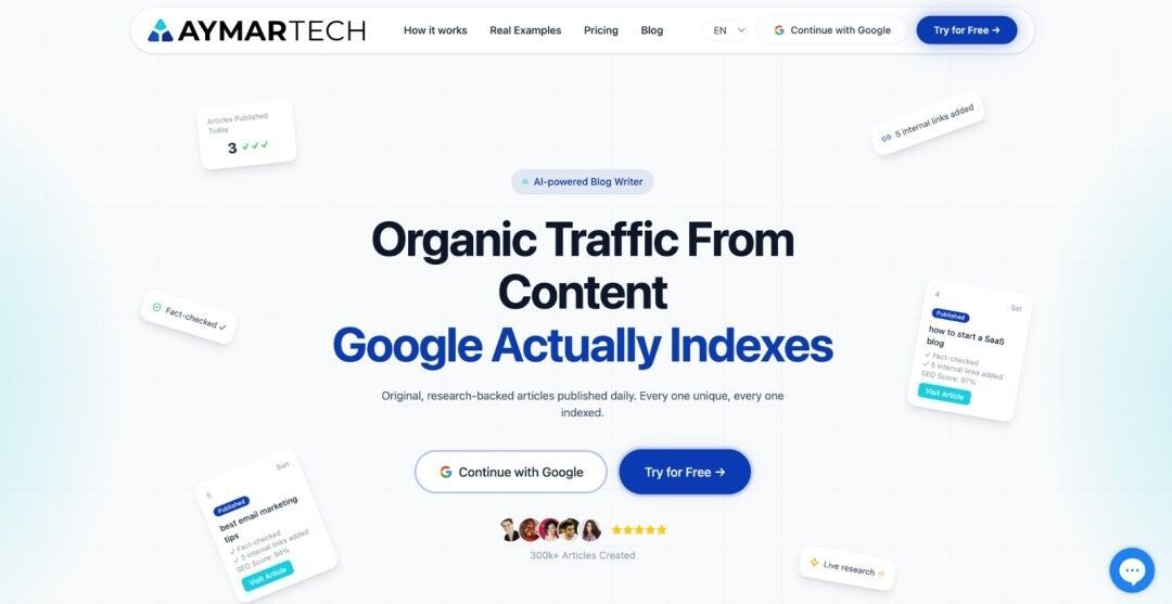 AymarTech Launches AI-Powered Platform That Researches and Publishes SEO Blog Content