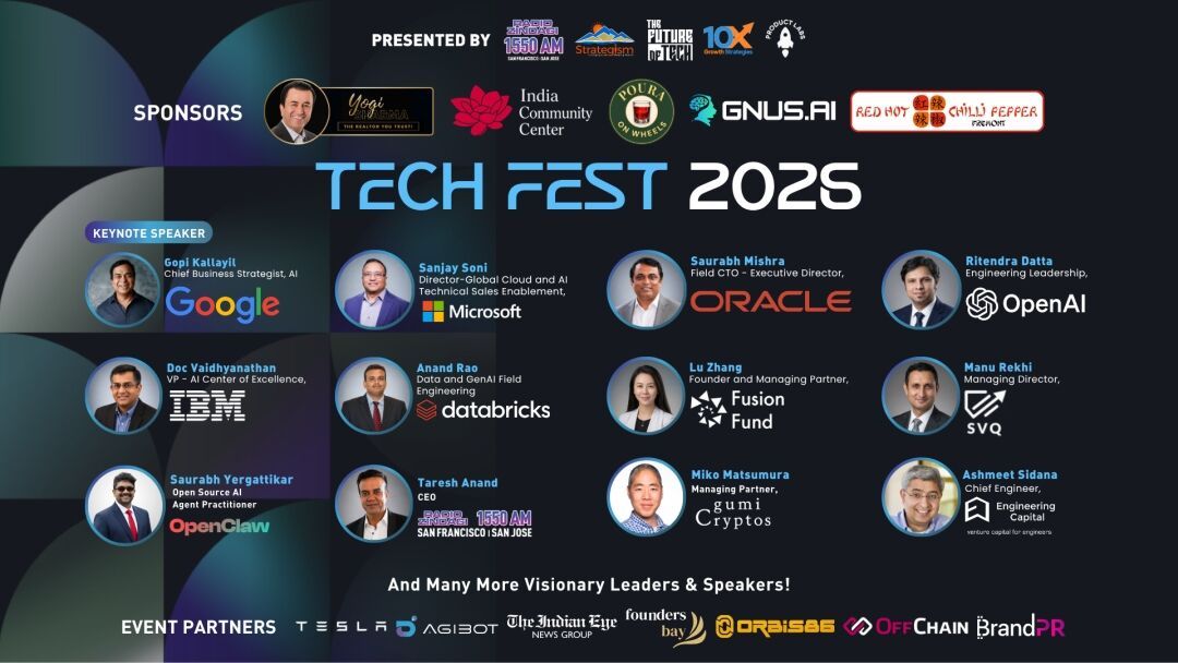 Tech Fest 2026 to Unite 500+ Founders, Investors, and Emerging Technology Leaders in Silicon Valley