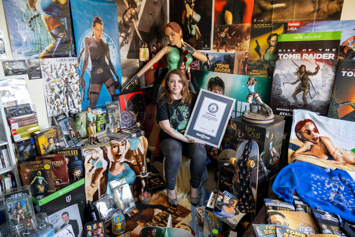 Tomb Raider superfan breaks record for massive Lara Croft collection