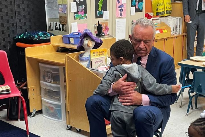 RFK Jr. swaps vaccine talk for healthy foods and reading to tots in push to woo voters