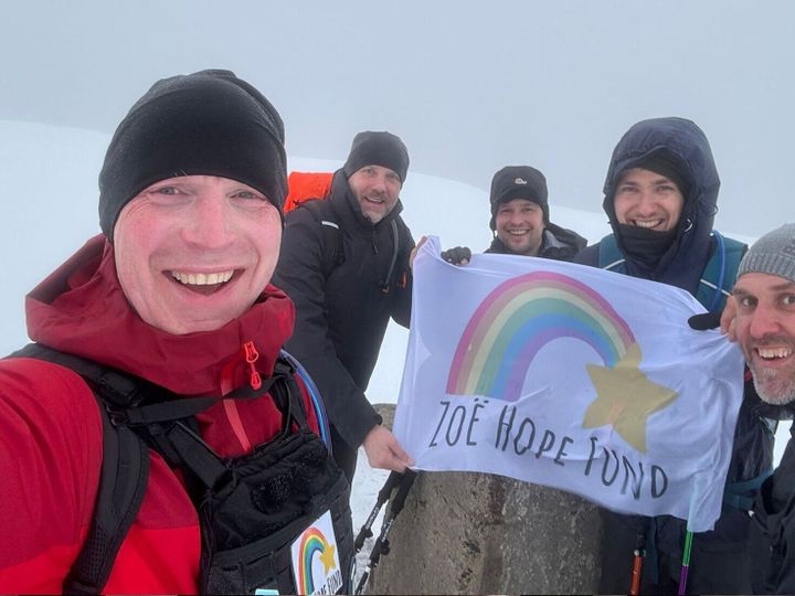 Dad climbs 3 mountains while carrying weight of late daughter