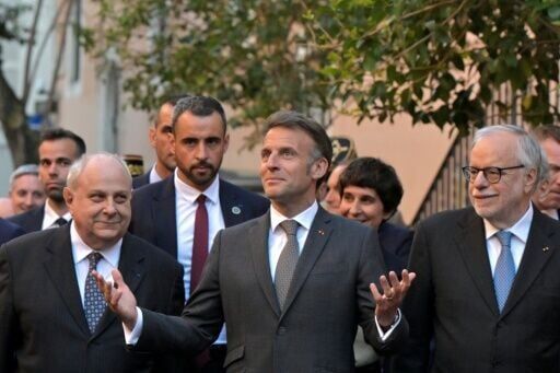 France's Macron in Rome for first meeting with Pope Leo