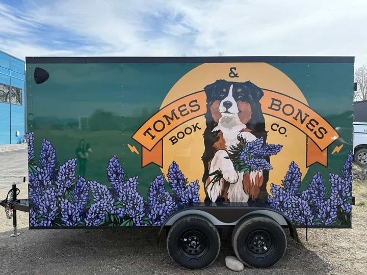 Tomes and Bones mobile bookshop combines a love for paws and pages