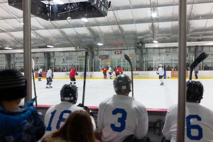 First responders compete in frozen faceoff for charity