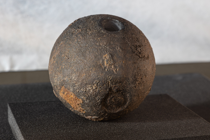 Rare 18th-century mortar shell found intact at battle site