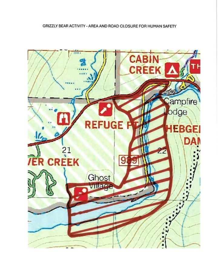 Temporary bear-related closure at Ghost Village lifted
