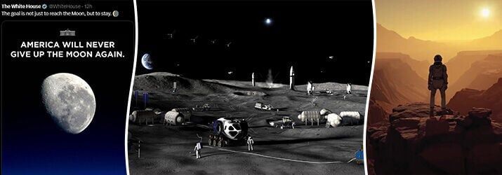 NASA unveils plans for base on moon and nuclear Mars mission