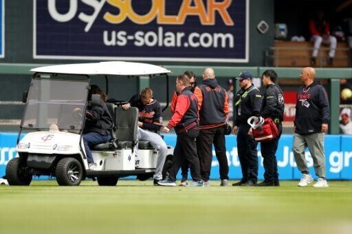 Tigers' Meadows in hospital after colliding with teammate