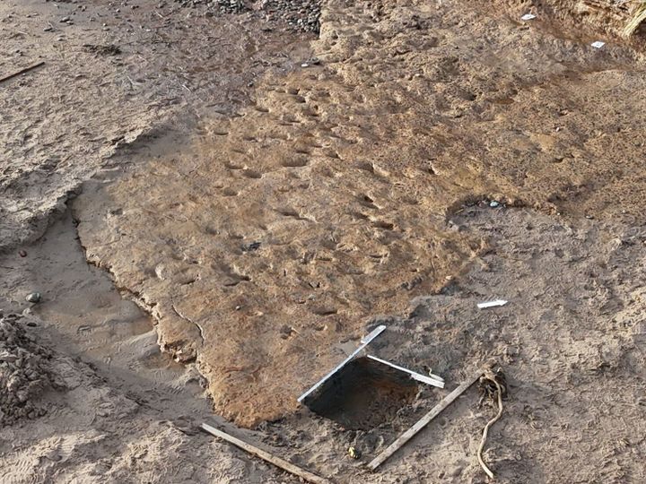 Storm reveals rare 2,000-year-old footprints