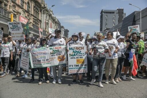 South Africa police clash with anti-immigrant protesters