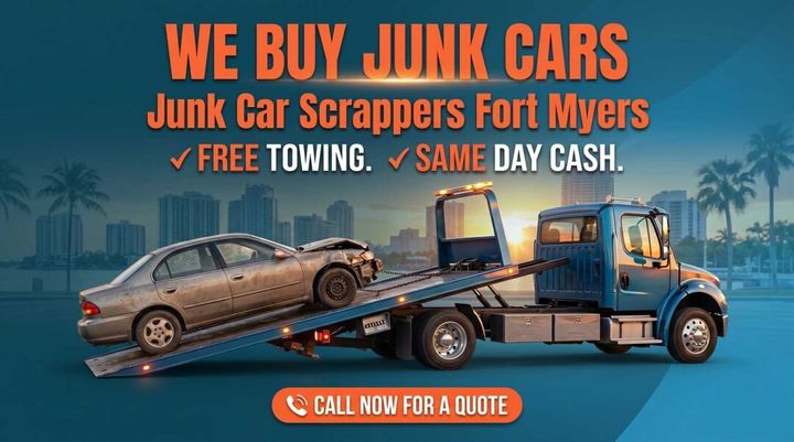 Junk Car Scrappers Fort Myers Now Offering Same Day Cash for Junk Cars Across Fort Myers, FL