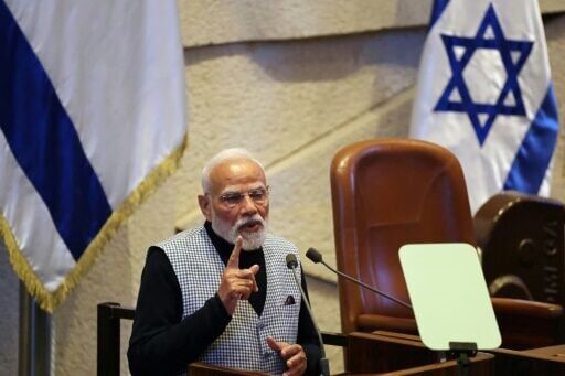 Modi says India stands 'firmly' with Israel during visit