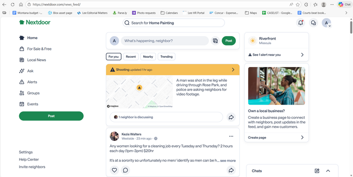UPDATED: Missoula NextDoor removes AI-hallucinated alert of a fabricated shooting