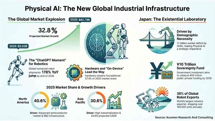 Physical AI Market to Reach $82.8 Billion: How Japan Is Leading the Next Industrial Revolution