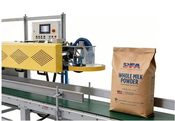 First launched In China：Hualian Automatic Bag closing System for 25kg Heavy-duty Bag
