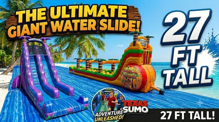 Looking to Beat the Texas Heat? Texas Sumo Game Rental Recommends Giant Water Slide Rentals