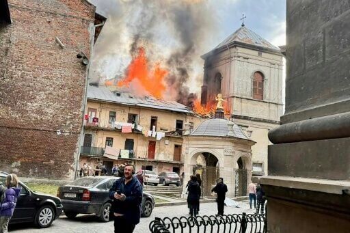 Massive Russian drone attacks kill eight, hit Ukraine UNESCO site