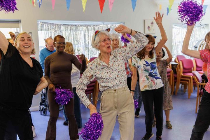DJ’s ‘day rave’ rocks center for older people