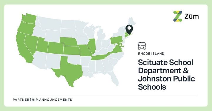 Scituate School Department & Johnston Public Schools Select Zum to Modernize Student Mobility