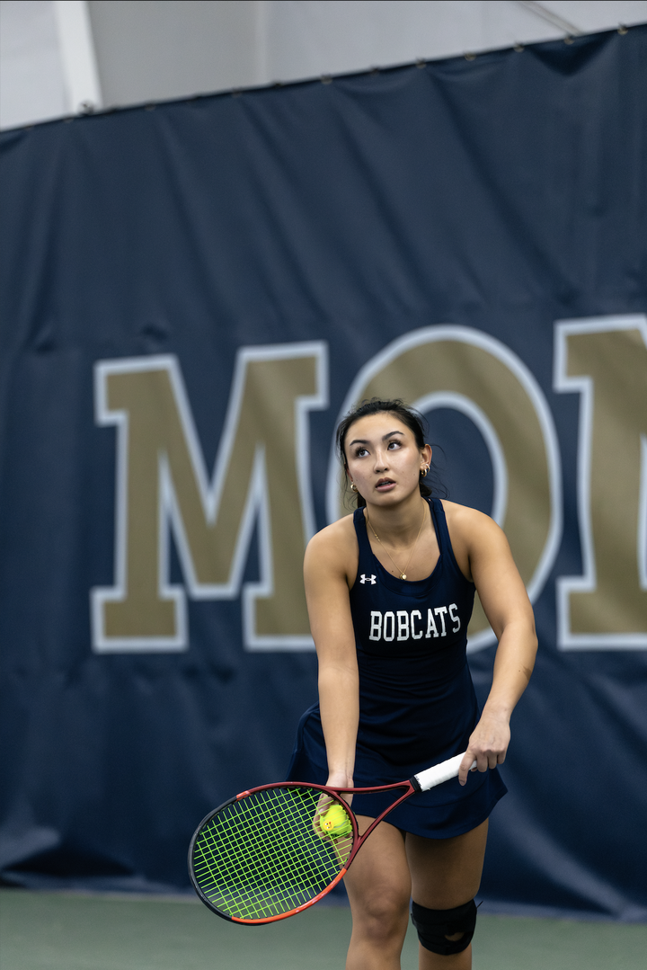 Bobcat tennis rallies at home