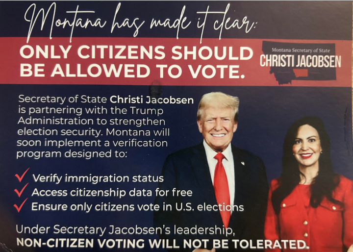 Montana Sec of State quietly pays for controversial mailers using federal elections grant