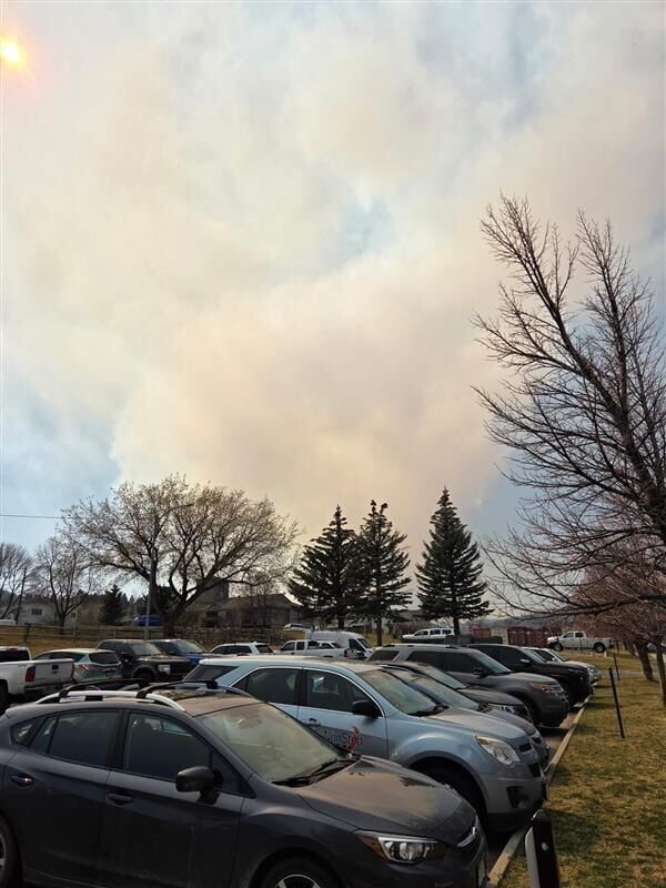Prescribed burn on Grizzly Gulch Road near Helena