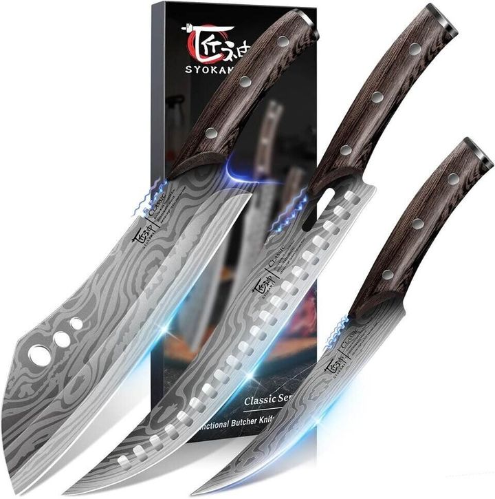 Syokami butcher knife set: the ultimate father's day gift for the backyard pitmaster