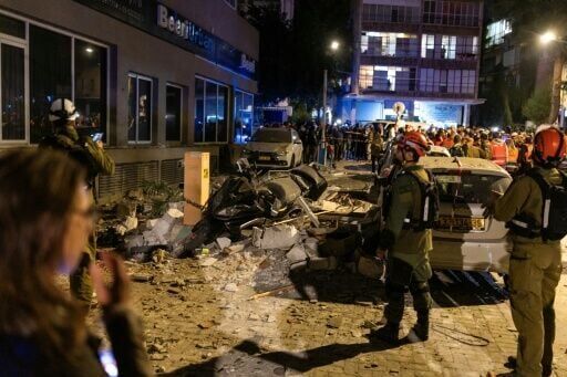 Iran missile fire kills two in central Israel: medics