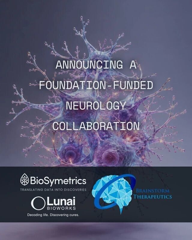 Lunai Bioworks and BrainStorm Therapeutics Launch Foundation-Funded Parkinson's and Rare Epilepsy AI Discovery Collaboration