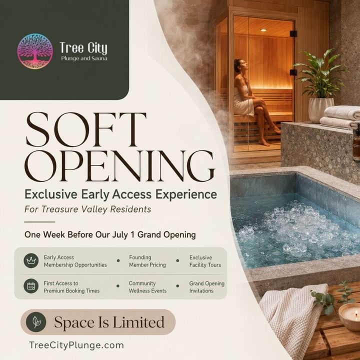Tree City Plunge & Sauna Announces Exclusive Soft Opening Experience For Treasure Valley Residents