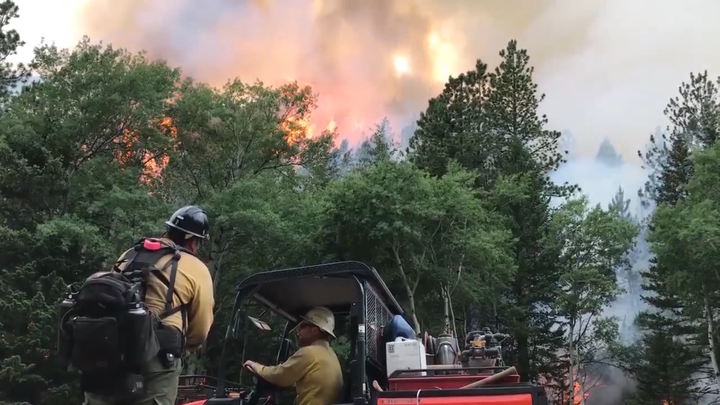Multiple agencies respond to wildfire south of Tizer Lake Road in Jefferson County