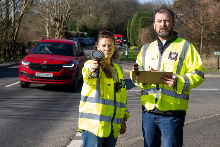 Couple keeping community safe by tracking speeding cars