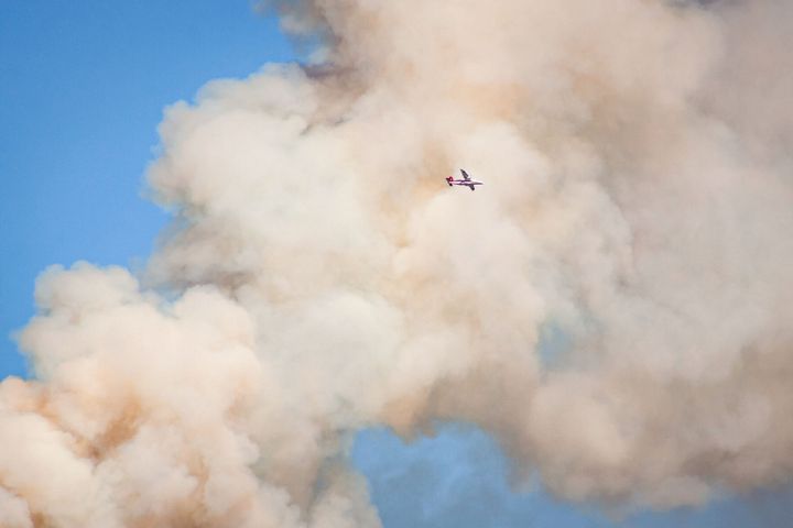 Baldy Peak engulfed in flames