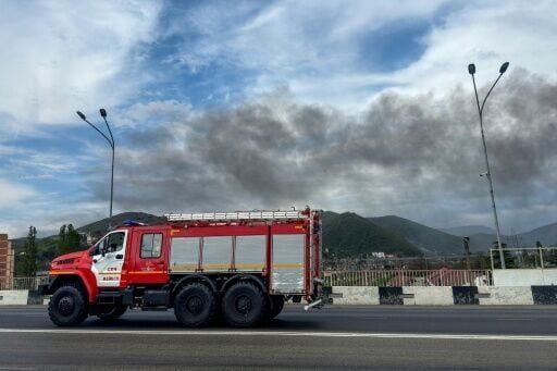 'River on fire': Toxic fumes as Ukrainian drones pound Russian oil town
