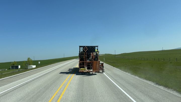 MDT starts mobile road striping across Montana