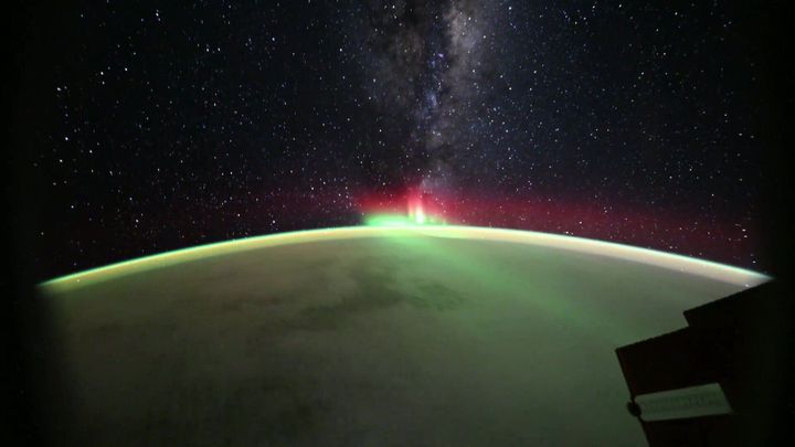 NASA astronaut in space captures awesome aurora over Earth