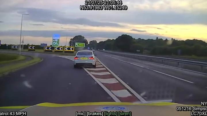 Drunk driver’s car goes airborne after 142 mph police chase