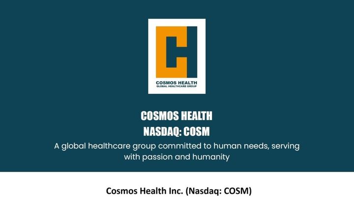 $20 Million in Liquid Assets Support Rapid Growth Including Acquisitions, Bio Pharma Production and Nanotechnology Initiatives for Diversified Global Heath Leader Cosmos Health, Inc. (Nasdaq: COSM)