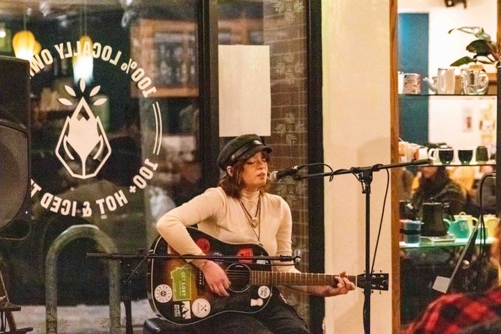 Open mic night at Steep Mountain Tea House