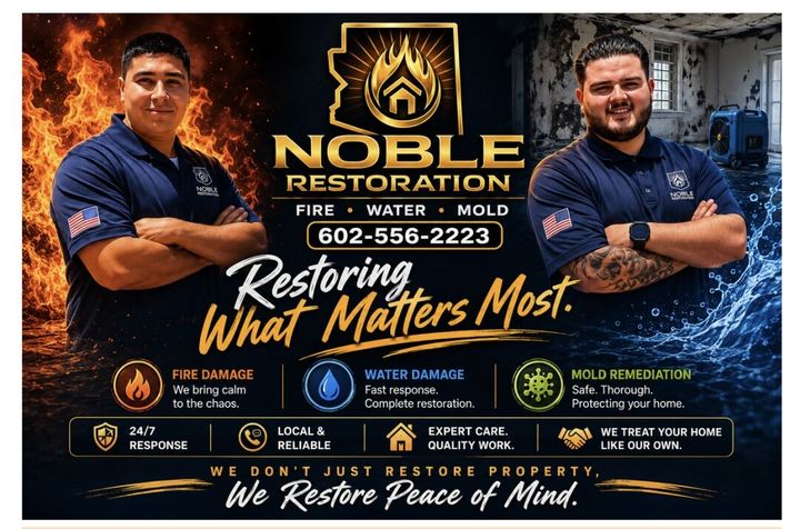 Noble Restoration LLC Expands Valleywide Emergency Water Damage, Mold Remediation, and Property Restoration Services Across Arizona